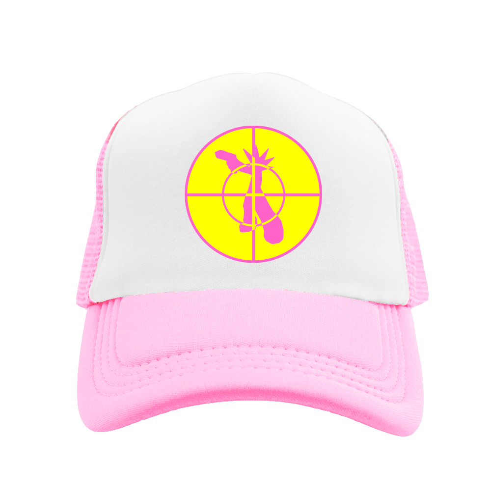 Aim Down Sight Trucker Hat Pink